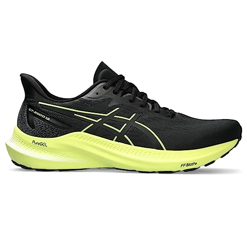 ASICS GT - 2000 12 - Men's Black/Glow Yellow Shoe Deals Outlet