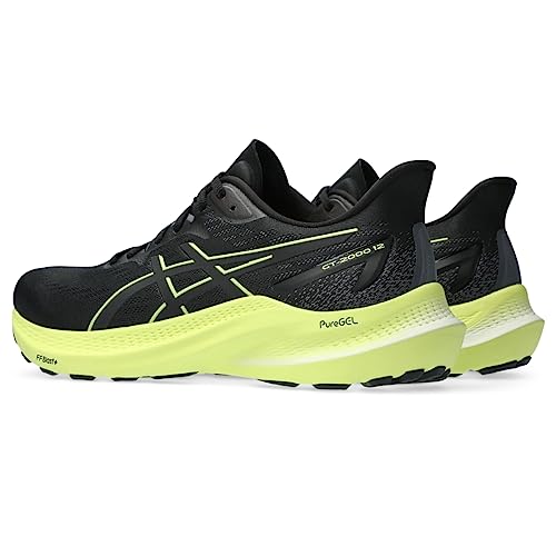 ASICS GT - 2000 12 - Men's Black/Glow Yellow Shoe Deals Outlet