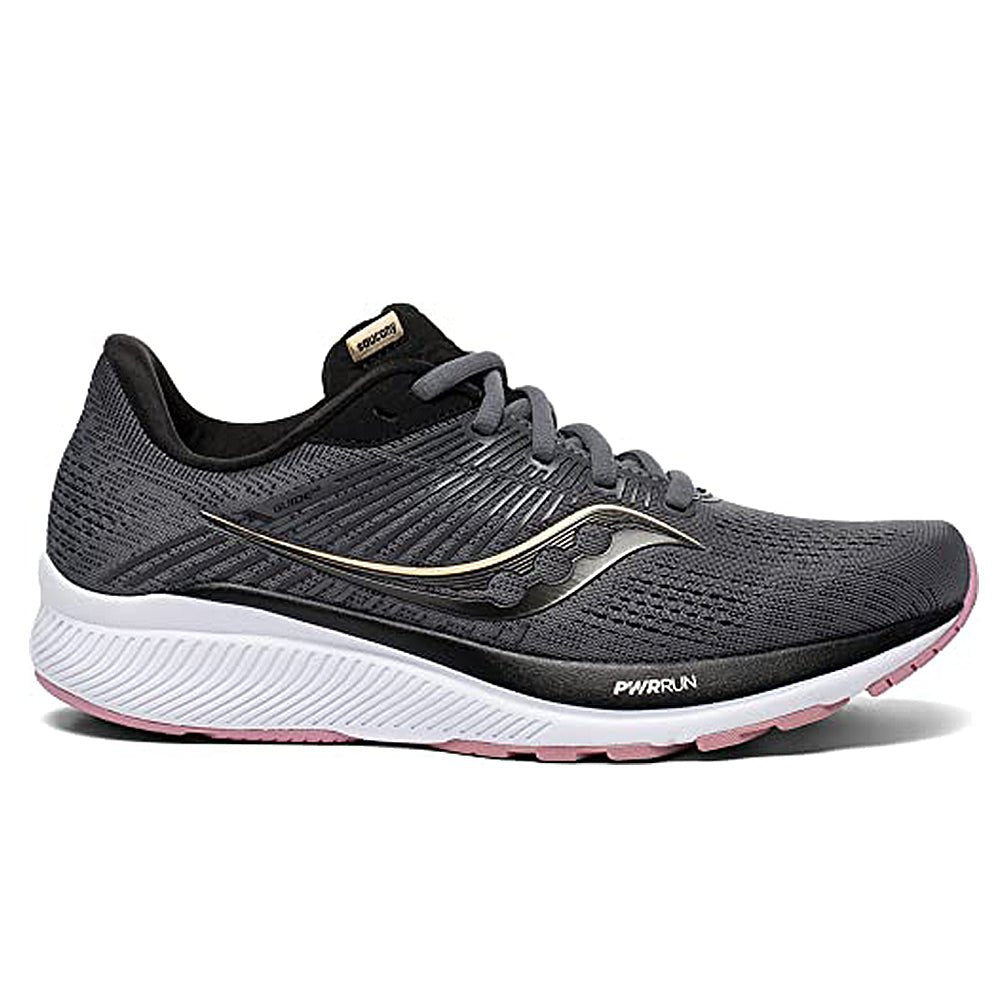 Saucony Guide 14 Running Shoe - Women's Charcoal/Rose Shoe Deals Outlet