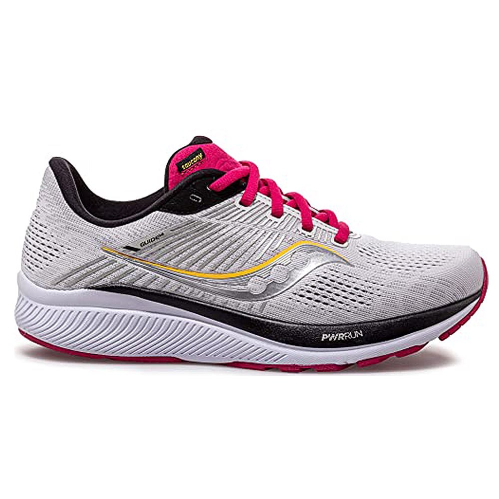 Saucony Guide 14 Running Shoe - Women's Alloy/Cherry Shoe Deals Outlet