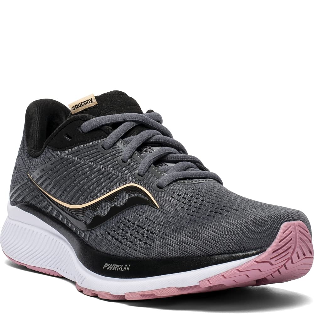 Saucony Guide 14 - Women's Charcoal/Rose Shoe Deals Outlet