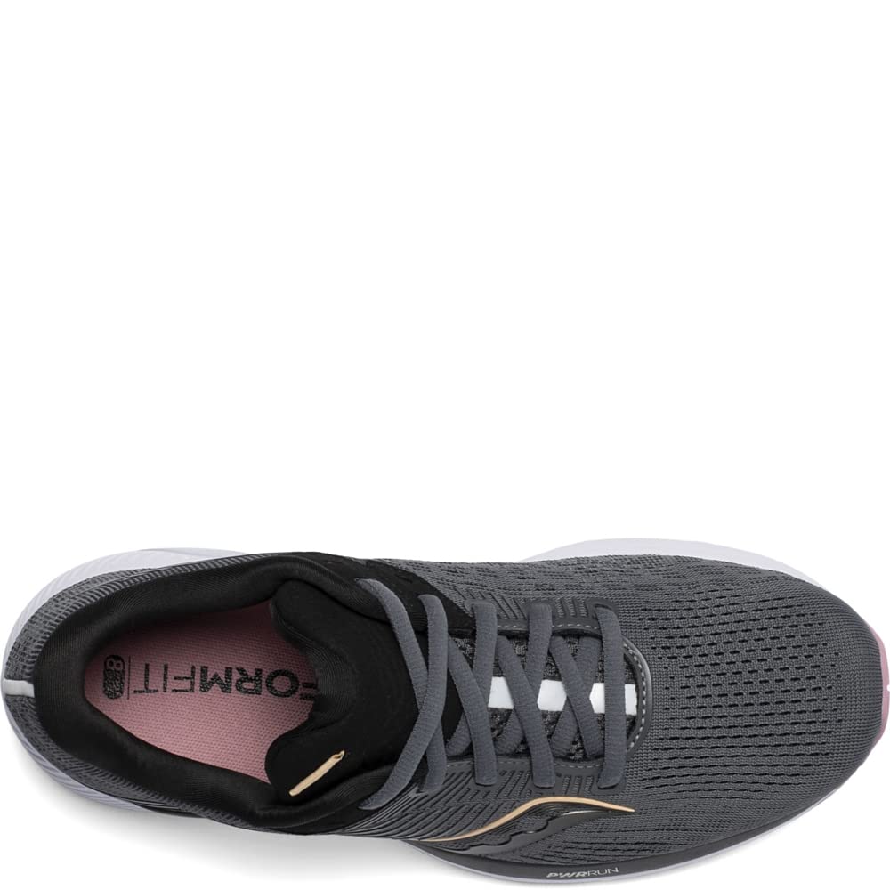 Saucony Guide 14 - Women's Charcoal/Rose Shoe Deals Outlet