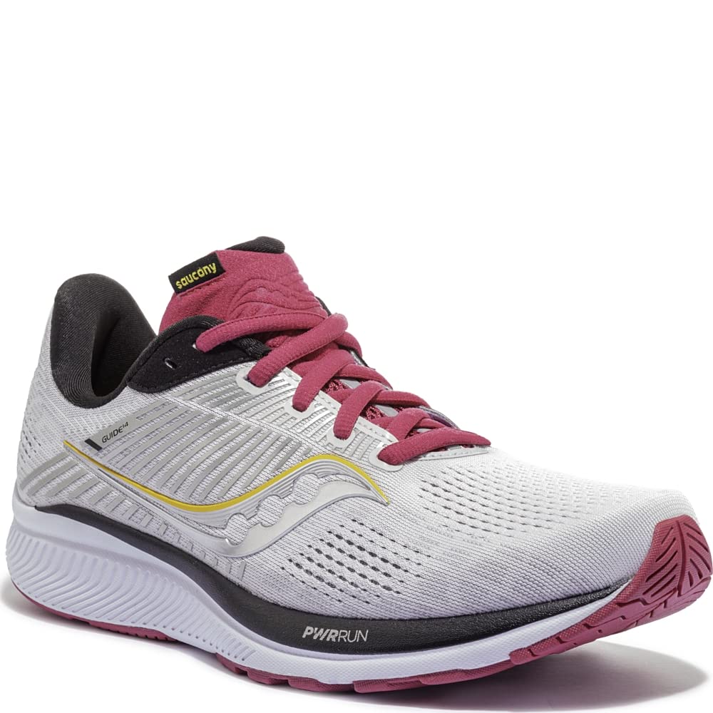 Saucony Guide 14 - Women's Alloy/Cherry Shoe Deals Outlet