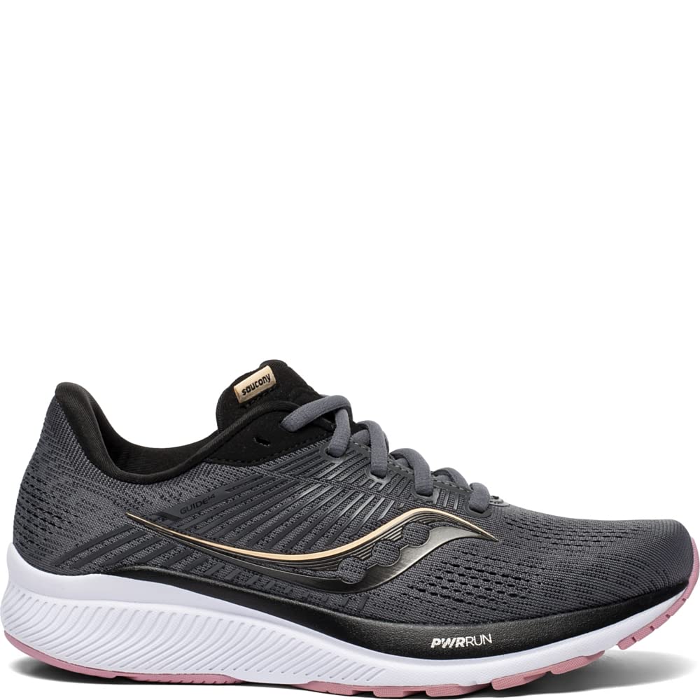 Saucony Guide 14 - Women's Charcoal/Rose Shoe Deals Outlet