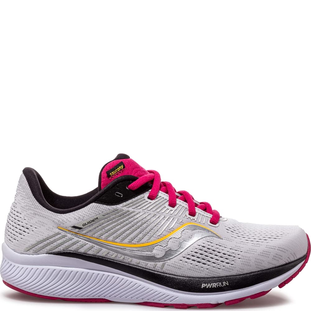 Saucony Guide 14 - Women's Alloy/Cherry Shoe Deals Outlet