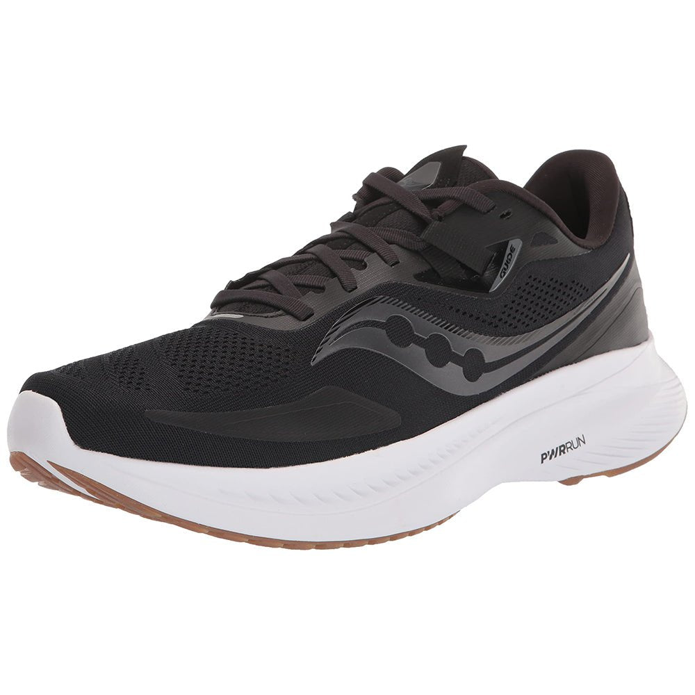 Saucony Guide 15 Running Shoe - Men's Black/Gum Shoe Deals Outlet