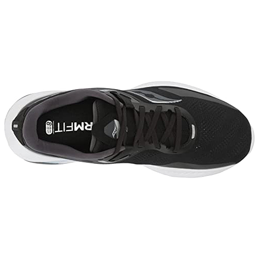 Saucony Guide 15 Running Shoe - Men's Black/White Shoe Deals Outlet
