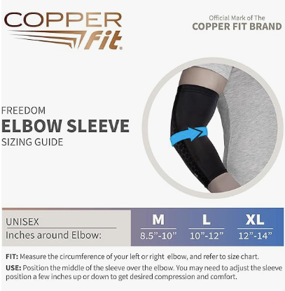 Copperfit Unisex Adult Compression Sleeve Elbow - Unisex