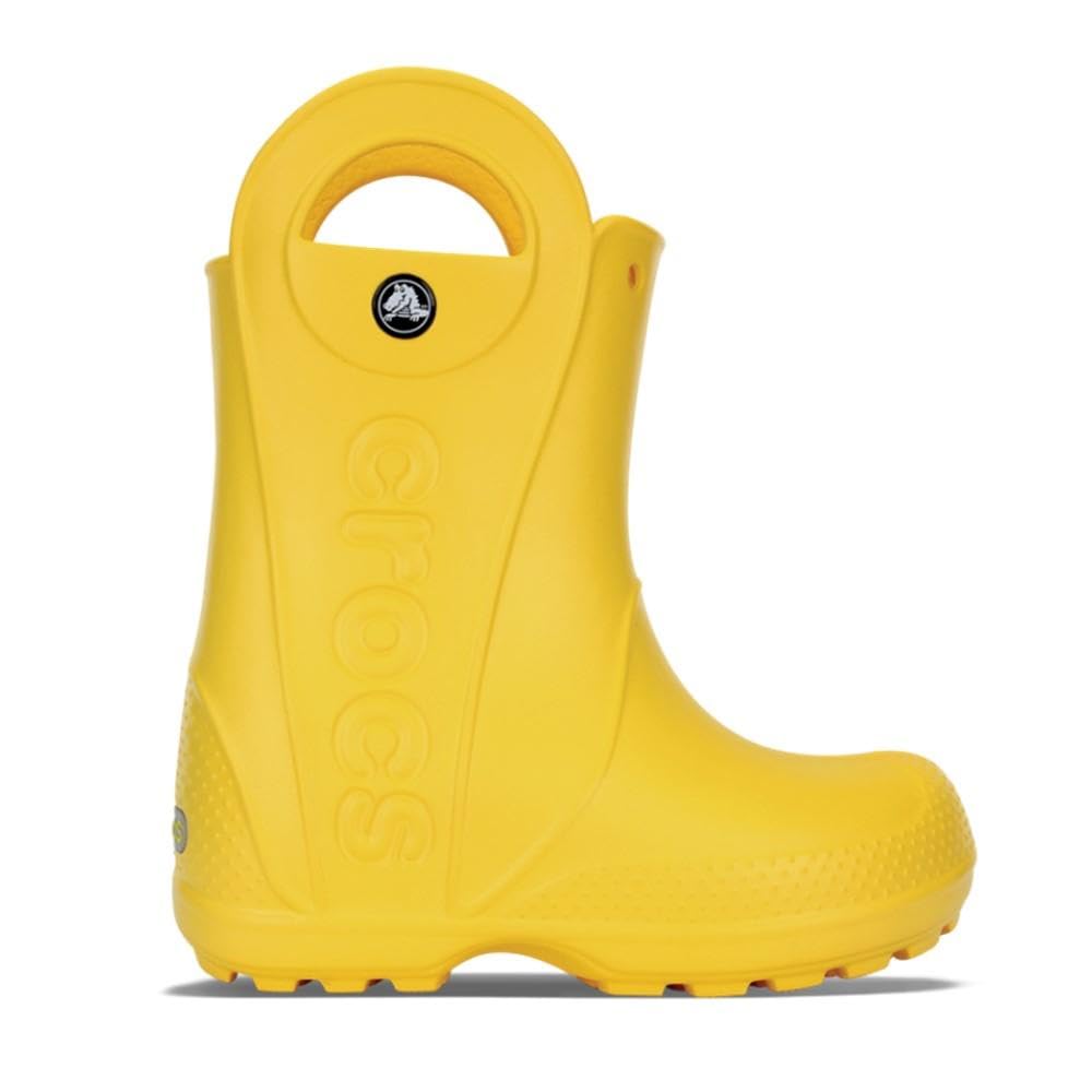Crocs Handle It Rain Boot - Kids Yellow Shoe Deals Outlet