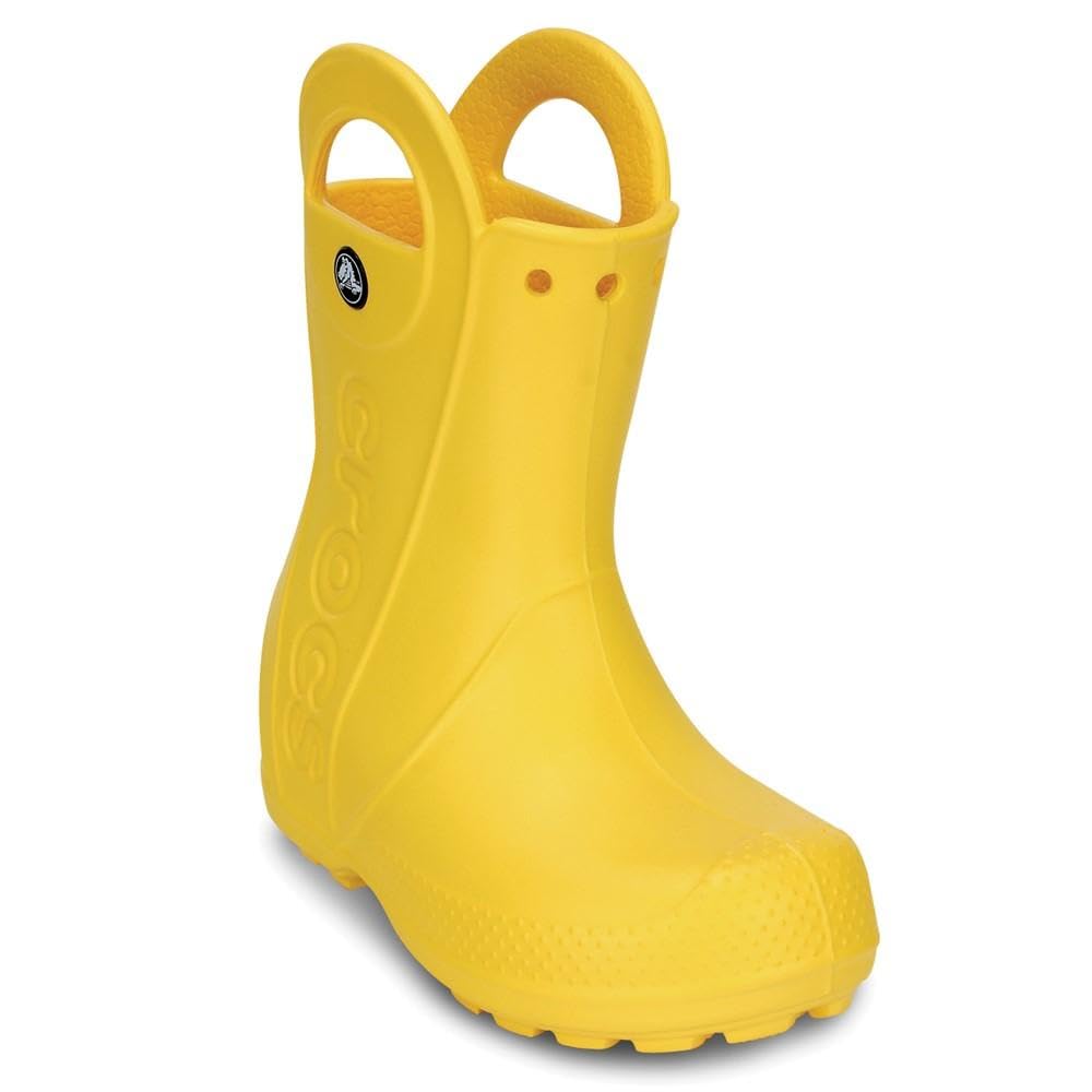 Crocs Handle It Rain Boot - Kids Yellow Shoe Deals Outlet