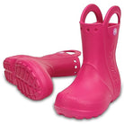 Crocs Handle It Rain Boot - Kids Candy Pink Shoe Deals Outlet