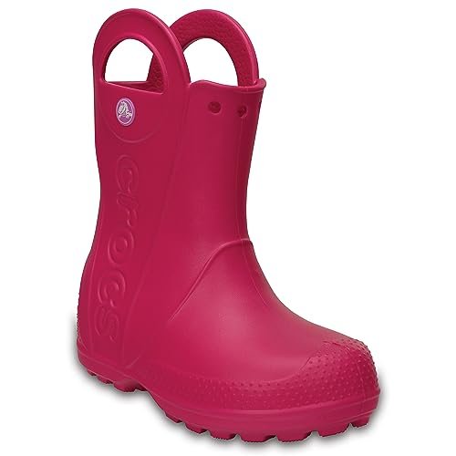 Crocs Handle It Rain Boot - Kids Candy Pink Shoe Deals Outlet