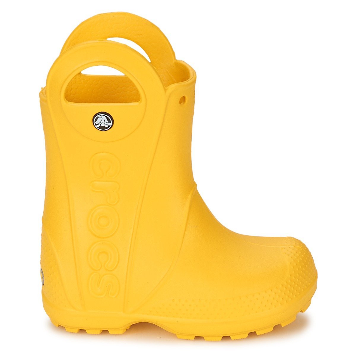 Crocs Handle It Rain Boot - Kids Yellow Shoe Deals Outlet