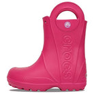 Crocs Handle It Rain Boot - Kids Candy Pink Shoe Deals Outlet