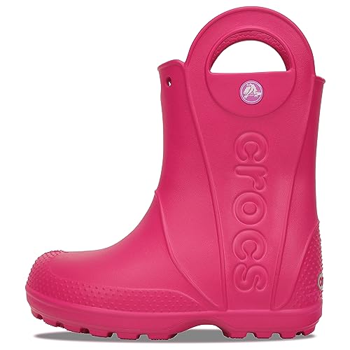 Crocs Handle It Rain Boot - Kids Candy Pink Shoe Deals Outlet