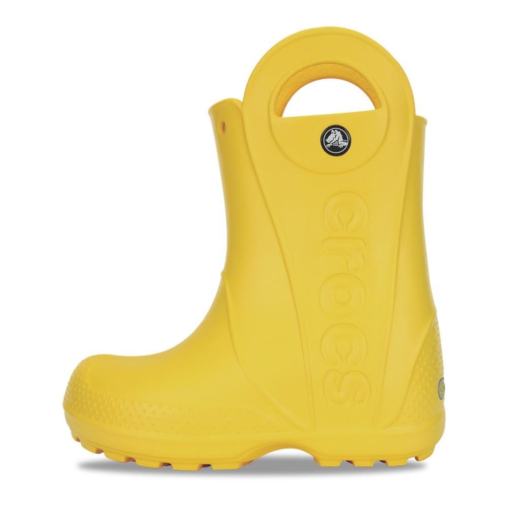 Crocs Handle It Rain Boot - Kids Yellow Shoe Deals Outlet