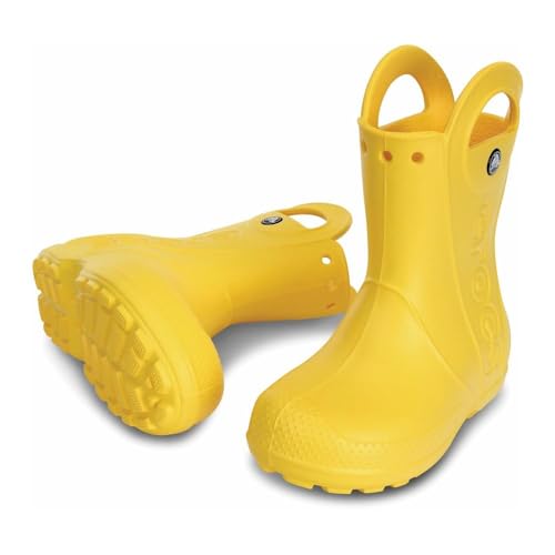 Crocs Handle It Rain Boot - Kids Yellow Shoe Deals Outlet