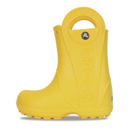 Crocs Handle It Rain Boot - Kids Yellow Shoe Deals Outlet