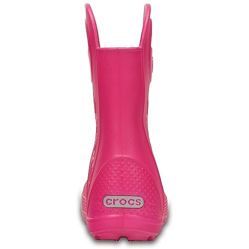Crocs Handle It Rain Boot - Kids Candy Pink Shoe Deals Outlet