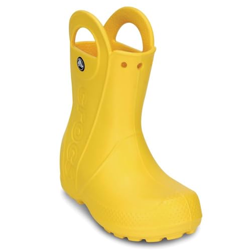 Crocs Handle It Rain Boot - Kids Yellow Shoe Deals Outlet