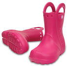 Crocs Handle It Rain Boot - Kids Candy Pink Shoe Deals Outlet