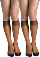 Hanes Silk Reflections Silky Sheer Knee Highs Gentle Brown OSFA 012036129815 Shoe Deals Outlet