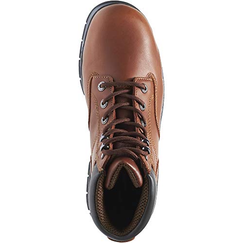 Wolverine Harrison 6 - Inch Lace - Up Work Boot - Men's Brown Shoe Deals Outlet