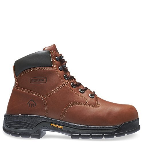 Wolverine Harrison 6 - Inch Lace - Up Work Boot - Men's Brown Shoe Deals Outlet