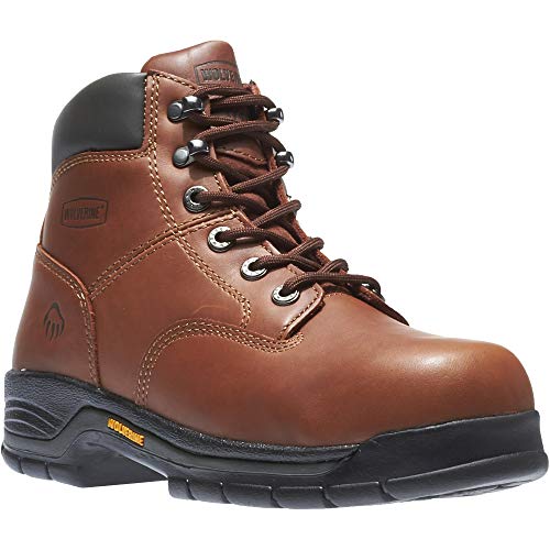 Wolverine Harrison 6 - Inch Lace - Up Work Boot - Men's Brown Shoe Deals Outlet