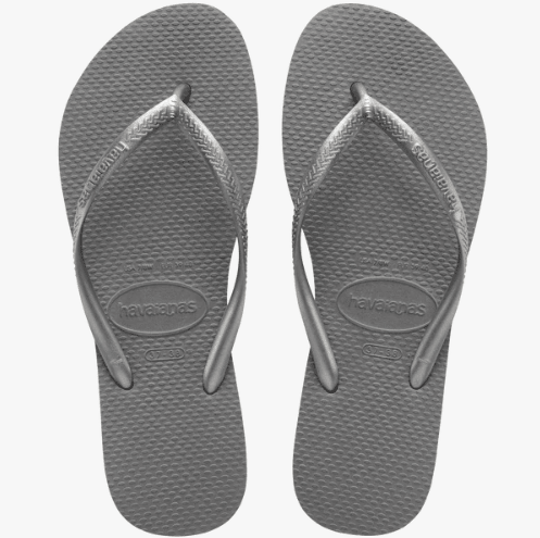 Havaianas Slim Sandals Steel Gray 7/8 M 7909690087571 Shoe Deals Outlet
