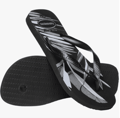 Havaianas Slim Sandals White / Black Men's 9/10 / Women's 11/12 M 7893249248776 Shoe Deals Outlet