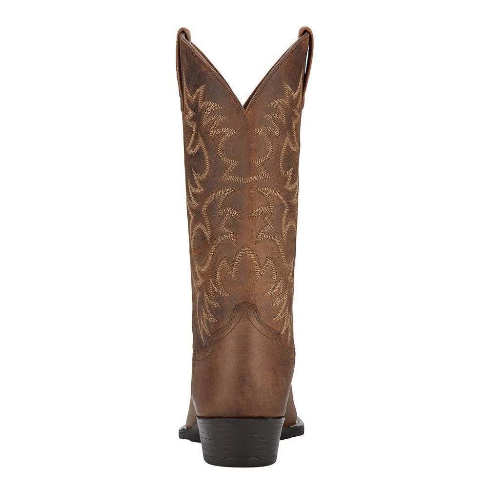 Ariat Heritage Western Cowboy R - Toe Boots - Men's Brown Shoe Deals Outlet