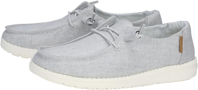 Hey Dude Wendy Chambray Light Grey 5 M 8054382146650 Shoe Deals Outlet