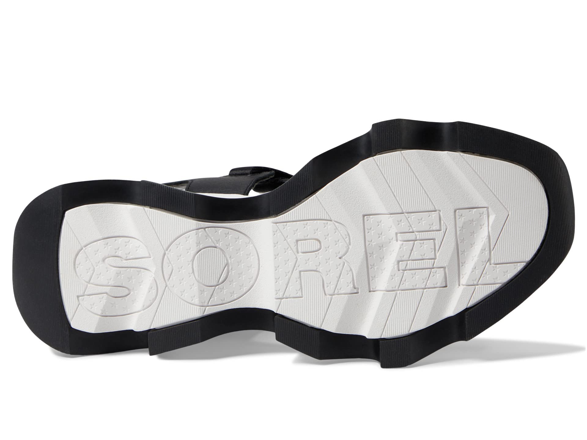 SOREL High Sandal Kinetic Impact - Women's Black, Sea Salt Shoe Deals Outlet