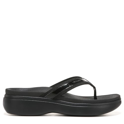 VIONIC High Tide Sandal - Women's Black Patent Shoe Deals Outlet