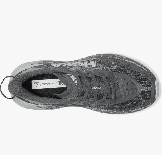Hoka Speedgoat 6 Satellite Grey / Stardust 9 B 197634616834 Shoe Deals Outlet