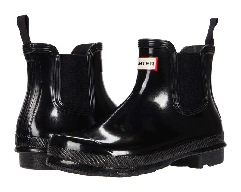 Hunter Original Short Gloss Boots Navy 5 M 5054916140027 Shoe Deals Outlet