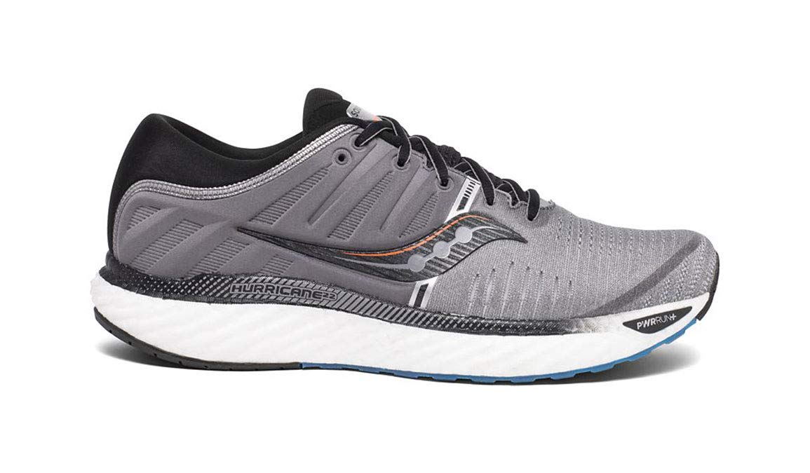 Saucony Hurricane 22 - Men's Grey/Black Shoe Deals Outlet
