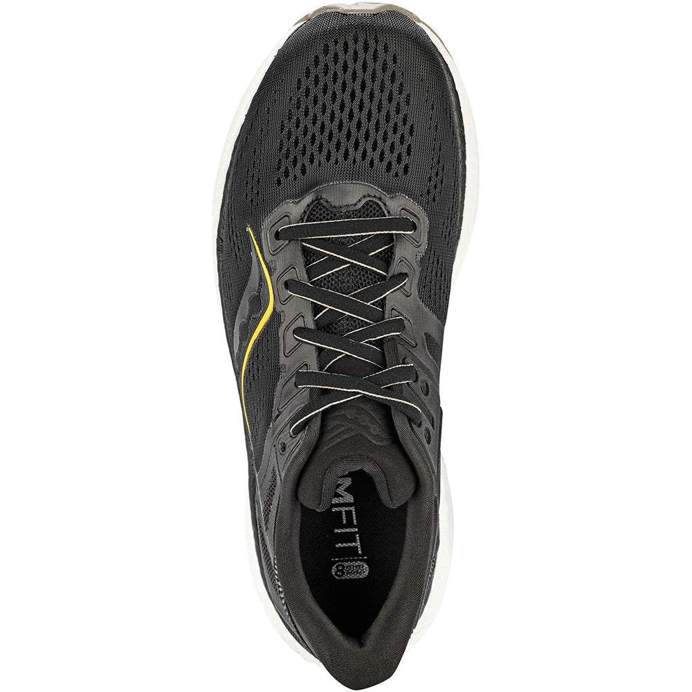Saucony Hurricane 23 - Men's Black/Gold Shoe Deals Outlet