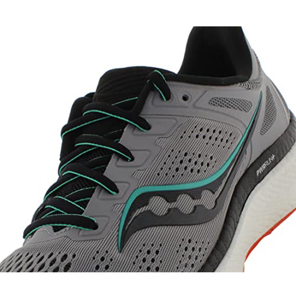 Saucony Hurricane 23 - Men's Alloy/Scarlet Shoe Deals Outlet