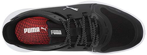 PUMA Ignite Fasten8 Pro Golf Shoe - Men's Black/Silver/White Shoe Deals Outlet