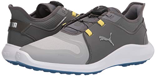 PUMA Ignite Fasten8 Pro Golf Shoe - Men's High Rise - puma Silver - quiet Shade Shoe Deals Outlet