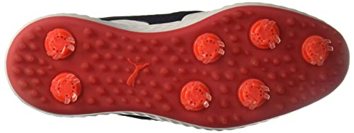 PUMA Ignite PWRADAPT Caged Golf Shoes - Men's White/Silver/Peacoat Shoe Deals Outlet