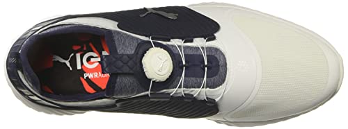 PUMA Ignite PWRADAPT Caged Golf Shoes - Men's White/Silver/Peacoat Shoe Deals Outlet