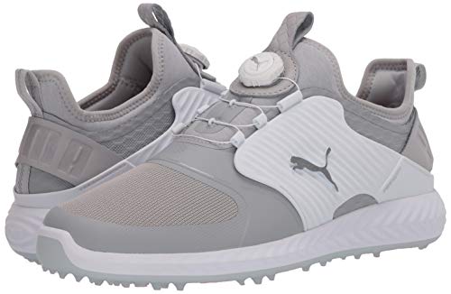 PUMA Ignite PWRADAPT Caged Golf Shoes - Men's Gray Violet - puma Silver - puma White Shoe Deals Outlet