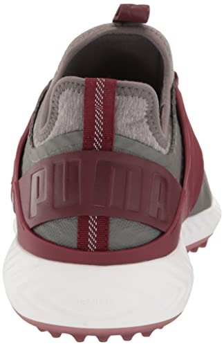 PUMA Ignite PWRADAPT Caged Golf Shoes - Men's Quiet Shade - puma Silver - zinfandel Shoe Deals Outlet