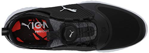 PUMA Ignite PWRADAPT Caged Golf Shoes - Men's Black/Silver/Black Shoe Deals Outlet