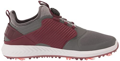 PUMA Ignite PWRADAPT Caged Golf Shoes - Men's Quiet Shade - puma Silver - zinfandel Shoe Deals Outlet