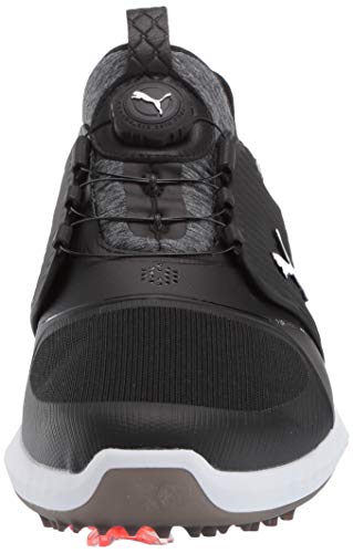 PUMA Ignite PWRADAPT Caged Golf Shoes - Men's Black/Silver/Black Shoe Deals Outlet
