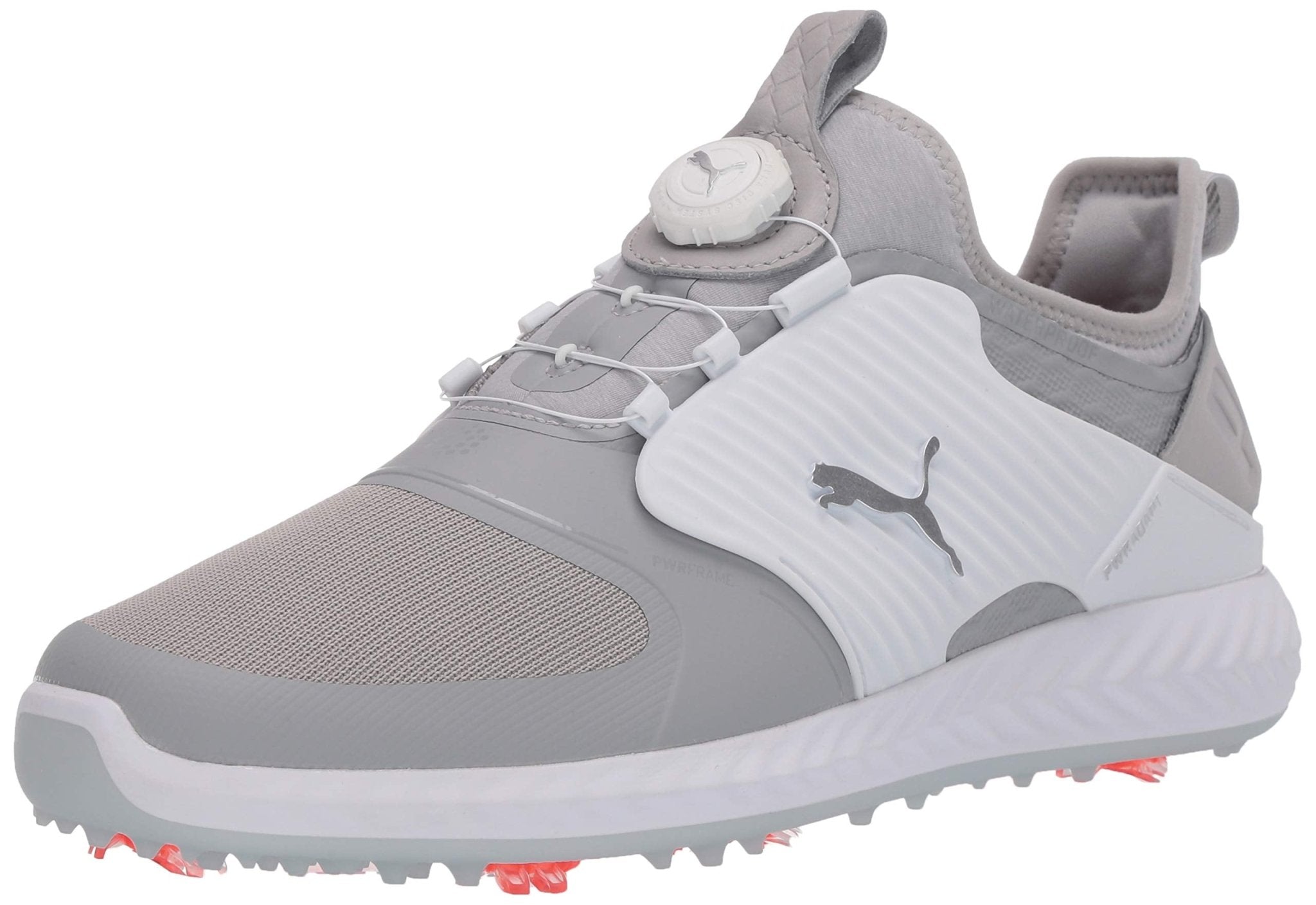 PUMA Ignite PWRADAPT Caged Golf Shoes - Men's Gray Violet - puma Silver - puma White Shoe Deals Outlet